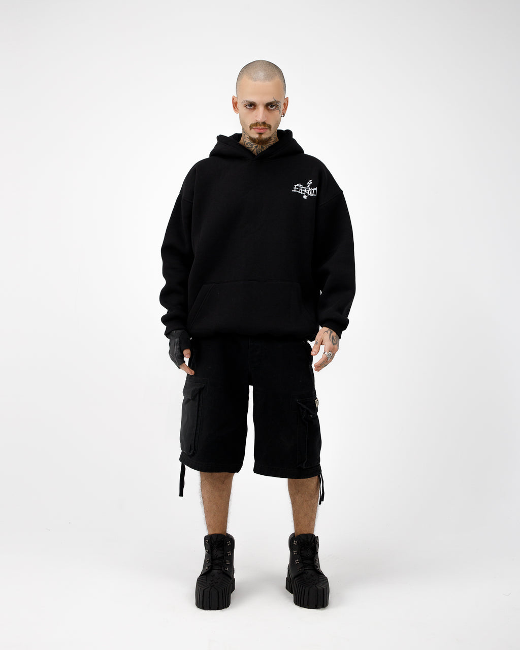Black Boxy Hoodie