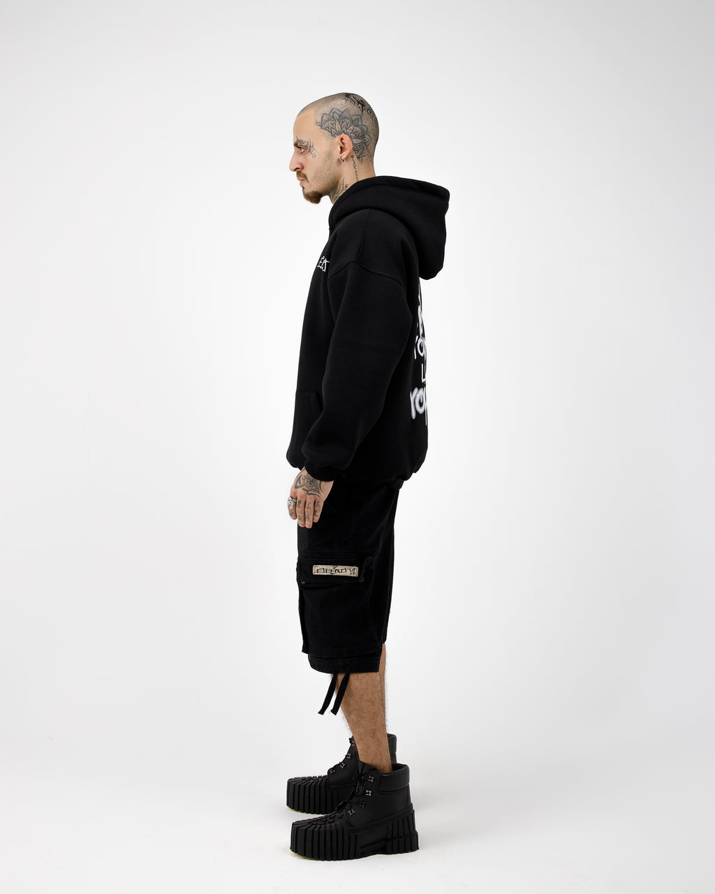 Black Boxy Hoodie