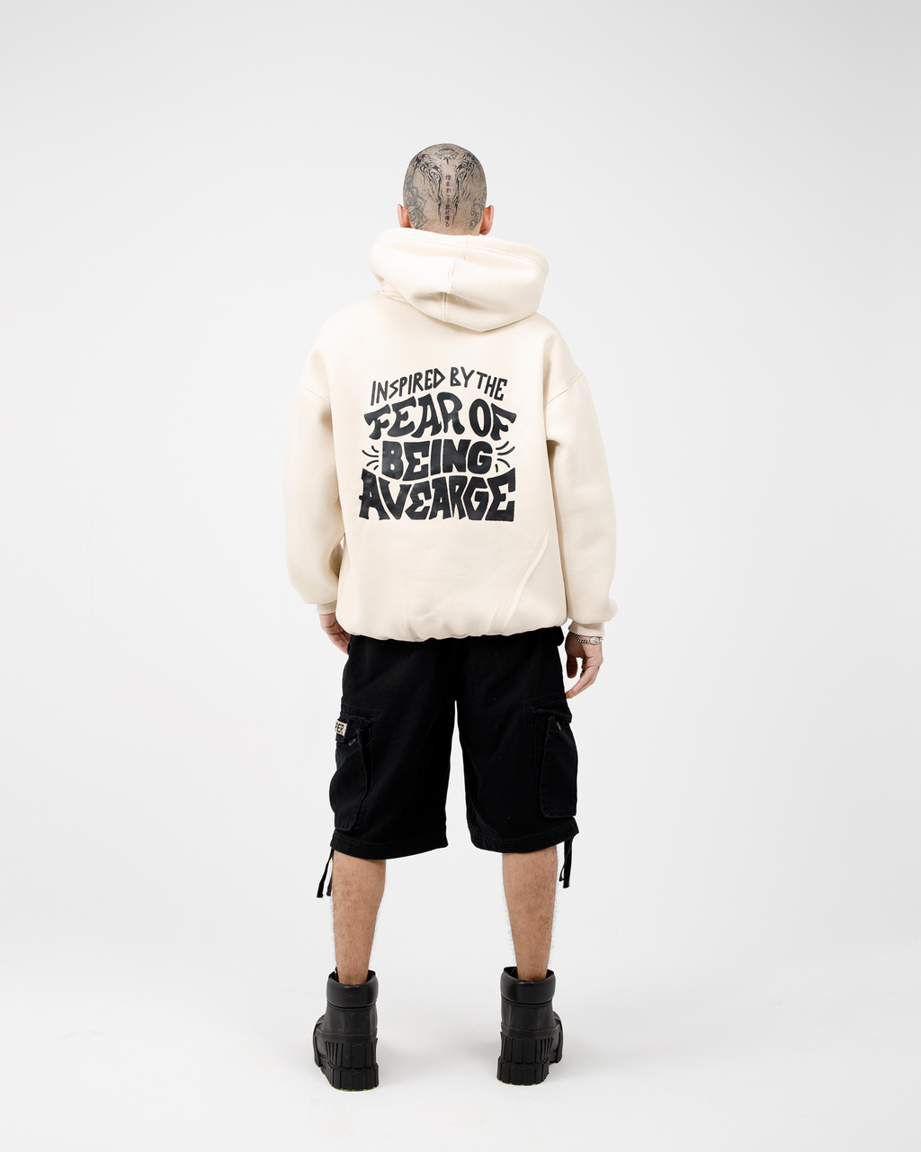 Beige Boxy Hoodie
