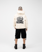 Beige Boxy Hoodie