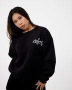 Black Boxy Crewneck