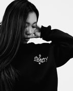 Black Boxy Crewneck
