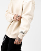 Beige Boxy Crewneck